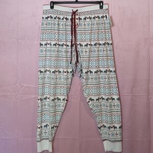 PJ Salvage White Dogs Soft Pajama Pants size 3X
